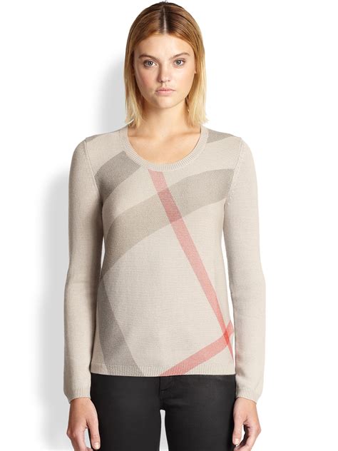 burberry xxl checkered sweater|Burberry sweater women.